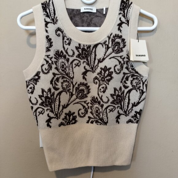 Sandro, New With Tags, Wool Chasmire Knit Top - Picture 1 of 9